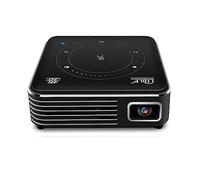 SZKJ - Mini proyector, proyector portátil LED de 2000 lúmenes, compatible con HD 1080P 4K, WiFi y Bluetooth, 2 GB de RAM, 16 GB ROM, gris