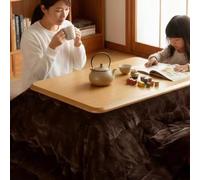 SZKTHD Juego De Mesa Kotatsu con Calefacción Mesa De Té Cuadrada Estilo Japonés Mesa De Conversación Mesas De Centro De Invierno Juego De Cuatro Mesas De Té Y Centro De Madera(Orange,80 * 120 * 40cm)