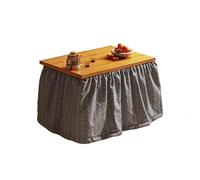 SZKTHD Kotatsu Japonés con Manta Y Calefacción. Conjunto De Kotatsu. Mesa De Centro. para Salón O Dormitorio. Apto para Todas Las Estaciones (Tono Madera/marrón).(Gray-C,70 * 70 * 70CM)