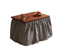 SZKTHD Kotatsu Japonés con Manta Y Calefacción. Conjunto De Kotatsu. Mesa De Centro. para Salón O Dormitorio. Apto para Todas Las Estaciones (Tono Madera/marrón).(Gray-D,70 * 70 * 70CM)