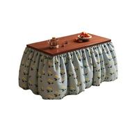 SZKTHD Kotatsu Japonés con Manta Y Calefacción. Conjunto De Kotatsu. Mesa De Centro. para Salón O Dormitorio. Apto para Todas Las Estaciones (Tono Madera/marrón).(Light Blue-B,120 * 70 * 65cm)