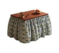 SZKTHD Kotatsu Japonés con Manta Y Calefacción. Conjunto De Kotatsu. Mesa De Centro. para Salón O Dormitorio. Apto para Todas Las Estaciones (Tono Madera/marrón).(Light Blue-B,70 * 70 * 70CM)