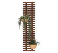 SZKTHD Soporte para Plantas De Madera Maciza para Balcón Enrejado Decorativo para Montar En La Pared. Sistema para Colgar Plantas En Macetas De Interior Adecuado para Balcones(Brown,120 * 30cm)