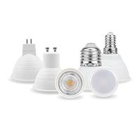 SZLGRZLDZSH RZL LED Lights 1pc LED Lámpara Spotlight MR16 GU10 E27 E14 Bombilla LED 6W 220V LED Luz del Punto 24/120 Grado FRÍO/Lando Caliente (Color emisivo : 120 Warm White, Wattage : E14)