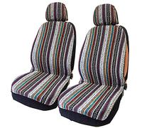 szlsl88 4 unids/Juego de protección de Asiento de Coche, Funda de Asiento Delantero Universal, Funda de cojín de Cubo Delantero, Colorido Resistente al Desgaste Baja Fundas de Asiento