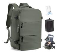 SZLX Mochila al Vacio con Bomba Equipaje de Mano 40x30x20 Ryanair Vueling Wizzair, Mochila Airbag Con Sistema De Vacío Para Viajes, Mochila De Viaje Tamaño Cabina Impermeable Maleta De Vacío Hombres