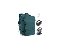 SZLX Mochila al Vacío con Bomba Mochila Viaje Cabina Avion 40x20x30 Mujer Ryanair Equipaje de Mano 40x30x20 Vueling Wizzair Hombre,Azul pavo real,Ryanair/Wizz 40x30x20cm-Mochila de vacío con bomba