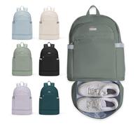 SZLX Mochila De Gimnasia Para Mujer Con Compartimento Para Zapatos Y Bolsillo Húmedo Mochila De Transporte Plegable Grande De Viaje Para Portátil Impermeable Bolsa De Gimnasia Natación Yoga