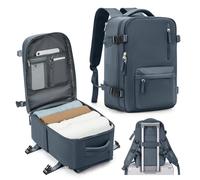 SZLX Mochila de Viaje Cabina Avion 40x20x25cm (20L) Azul Impermeable con Compartimento para Portátil y Bolsa Húmeda para Hombre y Mujer, Adecuado para Ryanair, Easyjet y Otros Vuelos