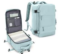 SZLX Mochila Viaje Cabina Avion 40x20x25 Mujer Ryanair Mochila Equipaje de mano 40x20x25 Ryanair Travel Backpack Maletas de Viaje Cabina Avion Mochila Ordenador Portatil 14 Pulgadas Hombre Azul claro