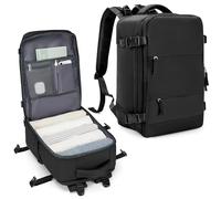 SZLX Mochila Viaje Cabina Avion 40x20x25 Mujer Ryanair Mochila Equipaje de mano 40x20x25 Ryanair Travel Backpack Maletas de Viaje Cabina Avion Mochila Ordenador Portatil 14 Pulgadas Hombre Negro