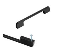 SZLXJMFL Manijas de Gabinete Modernos 160 mm Espacio de Agujero, 2pcs Tiradores de Cocina Negro Aluminio Sólido | Superficie Anodizada Manijas de Proa Tiradores Para Cajones 160mm/6.3in