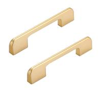 SZLXJMFL Manijas de Gabinete Modernos 96 mm Espacio de Agujero,Tiradores Para Cajones Aluminio Sólido | Superficie Anodizada Longitud: 110-1000 mm 2pcs Tiradores Para Cocina Dorado 96mm/3.8in