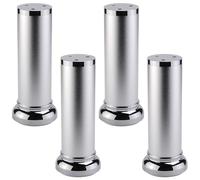 SZLXJMFL Patas de Mesa de Noche, Paquete de 4 Patas de Repuesto Pies para Mesa Ajustables Altura Aleación Aluminio | Acabado Anodizada Pies de Metal Altura: 6-40cm para Oficina 18cm/7"