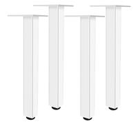SZLXJMFL Patas para mesas Altas, 4 Piezas Metal Pata para Mueble Blanco Pata Sofá Patas de Cama Aleación Aluminio | Acabado Anodizada Pies de Metal Altura: 6-40cm para Oficina 37cm/14.6"