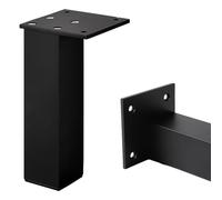 SZLXJMFL Patas para mesas Bajas, 4 Piezas Patas de Mesa Cuadrado Patas para sofá cheslong Patas Cama Aleación Aluminio | Acabado Anodizada Pies de Metal Altura: 3-40cm para Oficina 8cm/3.1"