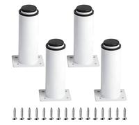SZLXJMFL Patas para mesas Bajas, 4 Piezas Patas de Mesa Redondo Patas para sofá cheslong Patas Cama Acero Laminado en frío | Pintado Pies de Metal Altura: 8-25cm para Oficina 8cm/3.1"