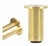 SZLXJMFL Patas para Muebles de Aleación Aluminio, 4 Piezas Pata para Mueble Oro Pies de gabinete Patas de Repuesto Aleación Aluminio | Superficie anodizada Patas del Sofá Altura: 8-25cm Baño 8cm/3.1"