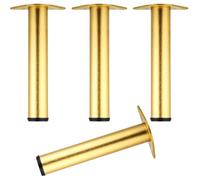 SZLXJMFL Patas para Sofás Doradas, 4 Patas de Muebles Redondo Ajustables Aleación Aluminio | Proceso de Pintura al Horno Altura: 20-110cm Pata para Mesa Armarios Cocina Mesitas de Noche 40cm/15.7"