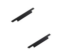 SZLXJMFL Tiradores Armarios Cocina Negro, 2 Piezas Tiradores Cocina Aleación de Aluminio | Anodizado, Tirador Mueble Centros: 160-800mm Tirador de Puerta Manijas de Cajones Ocultos 192mm/7.6in