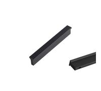 SZLXJMFL Tiradores Cocina 160mm, 2 Pcs Manijas para Mueble Sólido de Aleación de Aluminio | Anodizado, Tiradores Armarios Distancia del Agujero: 96-1152 mm Negro Manija del Cajón 160mm/6.3in