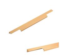 SZLXJMFL Tiradores Cocina Dorados, 2 Piezas Tiradores Muebles Aleación de Aluminio | Anodizado, Tirador Armarios Centros: 128-800mm Tirador de Puerta Manijas de Cajones Gabinete Ocultos 320mm/12.5in