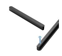 SZLXJMFL Tiradores de Puertas de Cocina Modernos 128 mm Espacio de Agujero, 2 piezas Tiradores Armarios Negro Aluminio Sólido | Superficie Anodizada Manijas de T Tiradores de Muebles 128mm/5in