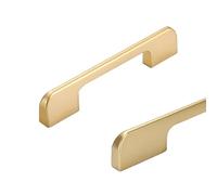 SZLXJMFL Tiradores Muebles Baño Dorado 128 mm Espacio de Agujero,Tiradores Para Cocina Aluminio Sólido | Superficie Anodizada Manijas de Proa Longitud: 110-1000 mm 2pcs Tiradores Armarios 128mm/5in