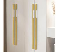 SZLXJMFL Tiradores Muebles Baño Dorado, 2pcs Manijas para Gabinete Aluminio Sólido | Superficie Anodizada Manijas de Proa Longitud: 148-600 mm Tiradores Para Cocina Modernos 576mm/22.7in
