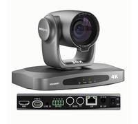 SZOOMSY Cámara PTZ 4K con zoom óptico de 30X con NDI|HX2, seguimiento automático AI, HDMI/USB3.0/LAN/PoE, solución de transmisión en vivo de largo alcance para iglesia, culto y conferencias