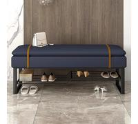 SZPLLZY Banco Zapatero para Entrada, otomana organizadora con tapizado de Cuero, Banco Multiusos para Cambiar Zapatos en Pasillo, Dormitorio y Sala de Estar.