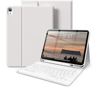 SZPSGC Funda con teclado para iPad A16 de 11ª generación/iPad de 10ª generación (2025/2022, 11/10,9 pulgadas), funda magnética con teclado QWERTZ, gris