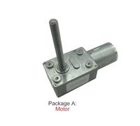 SZRDBHAUJO Reductor de engranaje helicoidal de CC de 4632-370 voltios con eje de tornillo M6 de 50 mm de longitud, 24 V, paquete de autobloqueo con engranaje helicoidal B de 24 V y 150 rpm