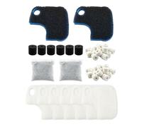 SZRKRLA Juego de filtros de acuario para acuario OASE BioMaster Thermo 2 250, 350, 600, incluye 6 espumas de prefiltro, 6 almohadillas de filtro, 2 almohadillas gruesas, 2 anillos de cerámica, 2