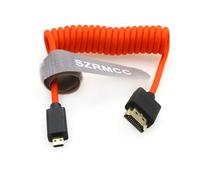 SZRMCC 8K 2.1 Micro HDMI a HDMI Cable trenzado enrollado de alta velocidad para Go-Pro Hero 3/4 Canon EOS M5 Sony A6000 A7III RX10 Nikon B500 Z6 Raspberry Pi 4 Atomos Ninja 2 Monitor
