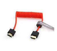 SZRMCC 8k 2.1HDMI Cable HDMI a HDMI Cable en Espiral Trenzado de Ultra Alta Velocidad Cable para Z Cam E2 Portkeys BM5 Atomos Shinobi Ninjav V Monitor Sony Canon Cámara