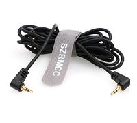 SZRMCC Cable de control remoto LANC de 2,5 mm en ángulo recto de 2,5 mm a 2,5 mm macho en espiral de extensión de audio para Zoom Sony PXW-FS5 Handgrip Blackmagic URSA Mini (cable recto)