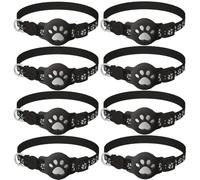 szseynmy Collar GPS Gatos, GPS para Gatos sin Cuota Mensual. Collar Localizador Compatible con goo- gle Find My (Solo Android), No Requiere SIM (Collar + rastreador Blanco)