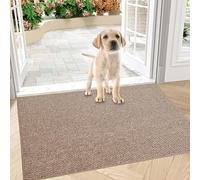 SZSMART Tapete para puerta que atrapa la suciedad, antideslizante, lavable a máquina, tapete de entrada para perro, tapete de entrada súper absorbente para puerta delantera, puerta trasera, zapatos