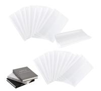 SZSMW 20 Piezas Fundas Libros Ajustables - Funda Libros Escolares - Forro Para Libros Escolares，Adecuado Para la Protección de Diversos Materiales y Libros en Escuelas y Oficinas