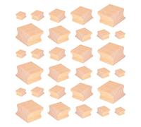 SZSMW 30 piezas Porta Sellos de Madera En Blanco - Cubo de Madera Sin Terminar - Puedes Imprimir Diferentes Patrones Y Convertirlos En Lo Que Quieras, Lo Cual Es Muy Interesante Y Significativo