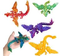 SZSMW 5 Piezas DragóN Impreso - DragóN Impreso - Adecuado para Decorar Cualquier Espacio, Agregando un Toque de Color A La Oficina, Sala de Estar O Dormitorio