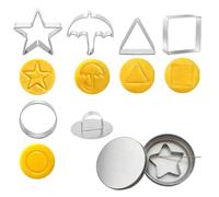 SZSMW 8 Moldes Galletas - Kit de Juego de AzúCar de Calamar - Galletas de AzúCar Coreana - Ideal para Hornear, Cocinar, Hacer Panqueques O Huevos Fritos, Adecuados para Cortar Masa de Galletas