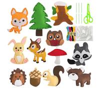 SZSMW Set de Costura Para NiñOs - Set de Costura NiñOs -Muy Adecuado para Juegos Interactivos para Padres E Hijos,Adecuados para Aquellos A Quienes Les Gusta Coser Y Recolectar Decoraciones de Fieltro