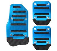 SZSS-CAR - Juego de cubrepedales para automóvil para pedales de freno, embrague y acelerador