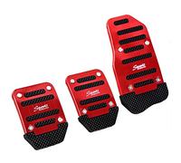 SZSS-CAR - Juego de cubrepedales para automóvil para pedales de freno, embrague y acelerador