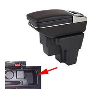 SZSS-CAR - Reposabrazos de coche con caja de almacenamiento compatible con KIA Rio/Stonic 2018 2019 2020 2021, reposabrazos central de cuero para auto con portavasos y cenicero