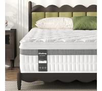 SZsuilong - Colchón híbrido de 180 x 200, grosor de 28 cm, con memoria de forma y resortes independientes, alta densidad, 7 zonas, transpirable, duradero, CertiPUR-US y Oeko-Tex