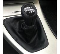 SZSUN Para E90 E91 E92 LHD Palanca De Cambios Manual Con Funda De Cuero PU Perilla De Cambio De Marchas De Coche 5 Velocidades 6 Velocidades(6 Speed)