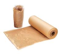 SZSYumUnion - Rollo de papel de embalaje acolchado con diseño de panal, embalaje perforado, envoltura de embalaje para mudanzas de casa, envío rompible, alternativa de Plástico de burbujas (30cmX10m)